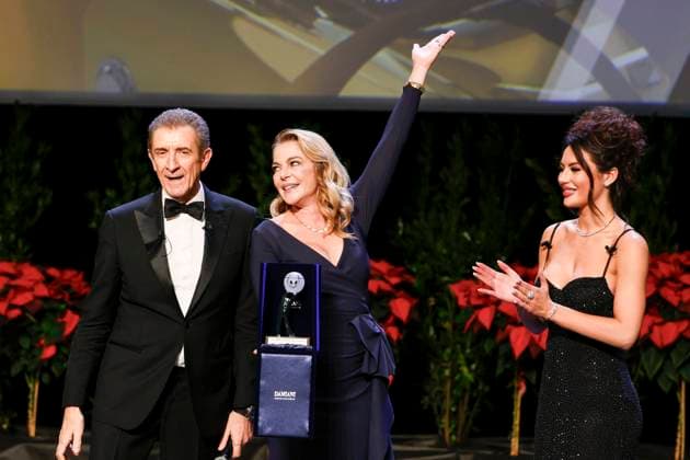22nd Monte Carlo Film Festival - Awards Gala Night Claudia Gerini receives the Career Award during the awards gala night held at Grimaldi Forum during 22nd Monte Carlo Film Festival on November 15, 2025 in Monte Carlo, Monaco. Photo Marco Piovanotto ABACAPRESS.COM Monte Carlo Monaco  Copyright: xPiovanottoxMarco ABACAx