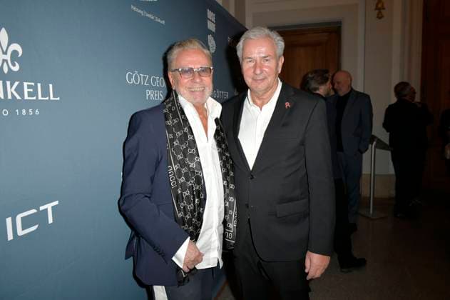 Rene Koch and Klaus Wowereit at the 8th presentation of the Götz George Prize 2025 at the Kaiserin Friedrich Haus Berlin, 15 11 2025 Foto:xM.xBehrensx xFuturexImagex george_5178