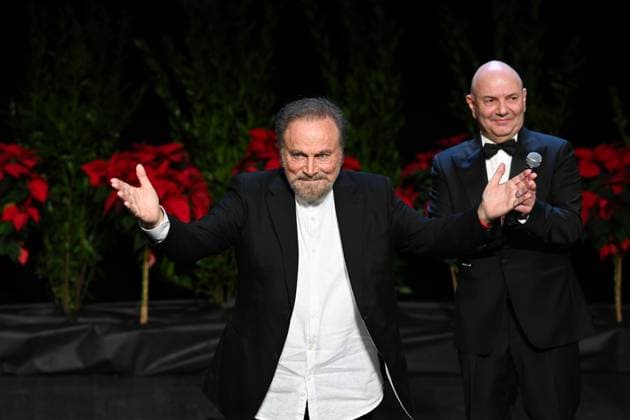 Monk, Italy: Monte Carlo, 22nd Monte Carlo Film Festival De La ComÃ die. Awards Ceremony. Pictured: Franco Nero Monk Italy  - ZUMAp169 20251115_zea_p169_1205 Copyright: xManuelexMangiarottix