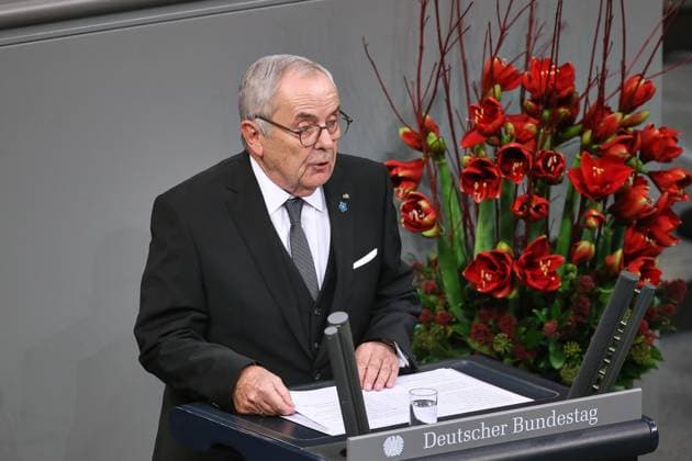 Berlin, Deutschland, 16.11.2025: Deutscher Bundestag: Gedenkstunde zum Volkstrauertag: Wolfgang Schneiderhan, Präsident Volksbund Deutsche Kriegsgräberfürsorge *** Berlin, Germany, 16 11 2025 German Bundestag Commemoration of Remembrance Day Wolfgang Schneiderhan, President of the German War Graves Commission Copyright: xdtsxNachrichtenagenturx dts_94104