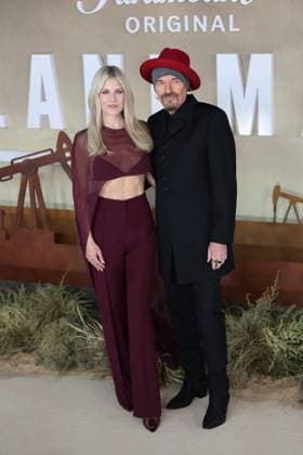 . 16 11 2025. London, United Kingdom. Ali Larter and Billy Bob Thornton arriving at the Landman Season 2 premiere in London.  xStephenxLockx xi-Imagesx IIM-26381-0011