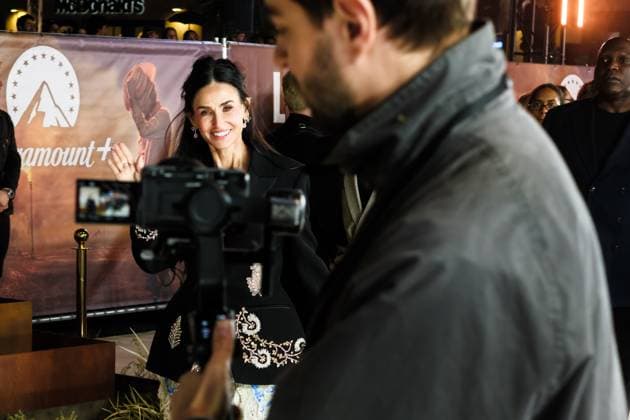 Landman Season Two UK premiere on Sunday 16 November 2025 Demi Moore seen at the Landman Season Two UK premiere on Sunday 16 November 2025 at Cineworld Leicester Square, London. ., Credit:Julie Edwards Avalon  Copyright: xJuliexEdwardsx xAvalonx 1052833742
