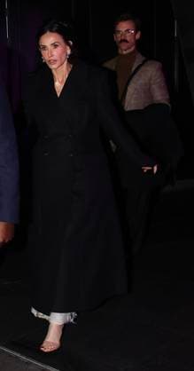 Landman Season Two UK premiere, Cineworld Leicester Square, London, UK, 16 November 2025. Demi Moore leaves the UK premiere of Landman Season Two, Cineworld Leicester Square, London, UK, 16 November 2025., Credit:Ed Avalon  Copyright: xEdx xAvalonx 1052826307