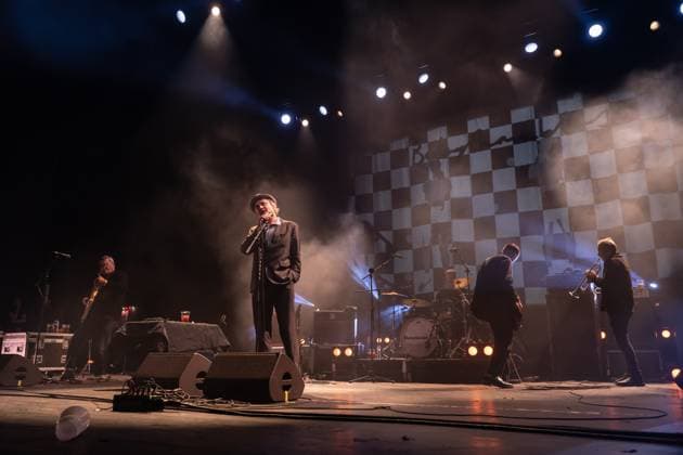 London, Babyshambles play at Brixton Academy. Pictured: (L-R) Mick Whitnall, Peter Doherty, Adam Ficek, Drew McConnell  Copyright: xcristinaxmasseix xipa-agency.netx xx IPA_Agency_IPA68043931