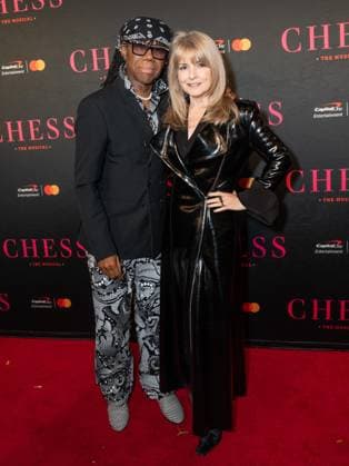 November 16, 2025, Bronx, New York, USA: Nile Rodgers and Nancy Hunt attend Chess opening night on Broadway at Imperial Theatre in New York, NY on November 16, 2025 Bronx USA - ZUMAr339 20251116_znp_r339_045 Copyright: xLevxRadinx