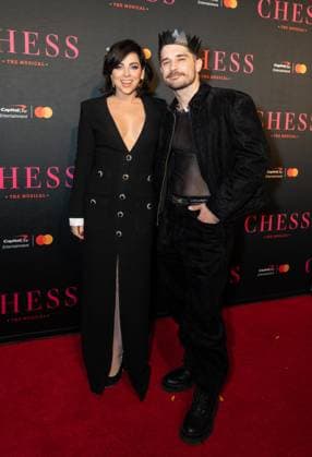 November 16, 2025, Bronx, New York, USA: Krysta Rodriguez and Andy Mientus attend Chess opening night on Broadway at Imperial Theatre in New York, NY on November 16, 2025 Bronx USA - ZUMAr339 20251116_znp_r339_067 Copyright: xLevxRadinx