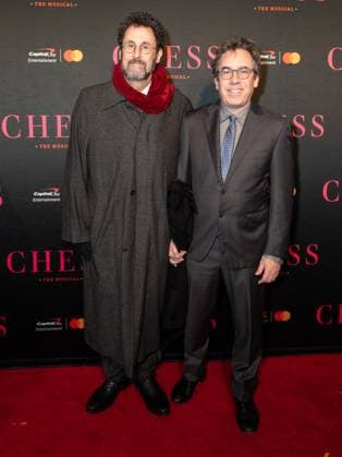 November 16, 2025, Bronx, New York, USA: Tony Kushner and guest attend Chess opening night on Broadway at Imperial Theatre in New York, NY on November 16, 2025 Bronx USA - ZUMAr339 20251116_znp_r339_074 Copyright: xLevxRadinx
