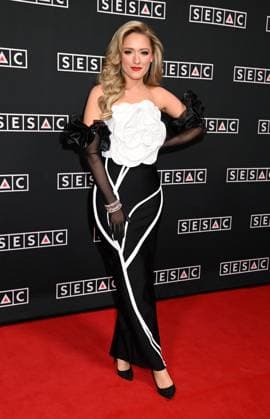 2025 SESAC Nashville Music Awards Emily Ann Roberts arriving at the 2025 SESAC Nashville Music Awards held at the Country Music Hall of Fame and Museum on November 16, 2025 in Nashville, TN Nashville Country Music Hall of Fame and Museum Tennessee USA Copyright: xTammiexArroyox xAFF-USA.comx