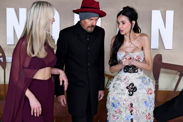 Ali Larter, Billy Bob Thornton and Demi Moore at the premiere of season 2 of the Paramount series Landman at Cineworld Leicester Square London, 16 11 2025 Foto:xS.xVasx xFuturexImagex landman_london_5174