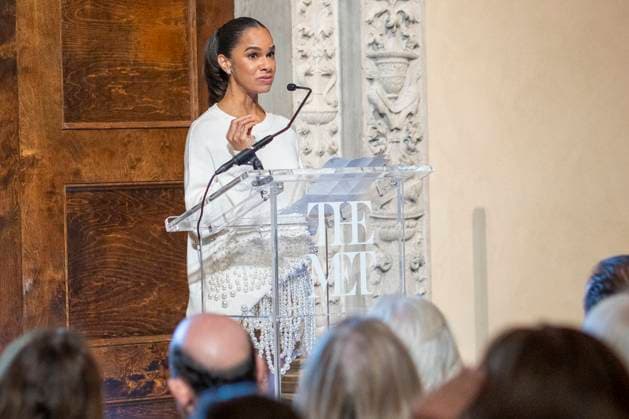 American ballet dancer Misty Copeland speaks at the presentation of the Costume Institute s spring 2026 exhibition in New York, United States, 17 November 2025. The 2026 MET Gala will explore fashion as art and the relationship between clothing and the body. !ACHTUNG: NUR REDAKTIONELLE NUTZUNG!  Copyright: xAngelxColmenaresx AME9974 20251117-55018564949_1