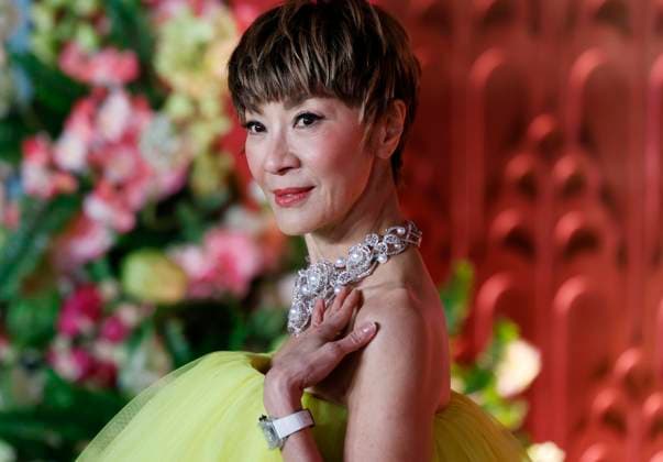 Michelle Yeoh arrives on the red carpet at the Wicked: For Good! New York Premiere at David Geffen Hall, Lincoln Center on Monday, November 17, 2025 in New York City  NYP20251117122 JOHNxANGELILLO