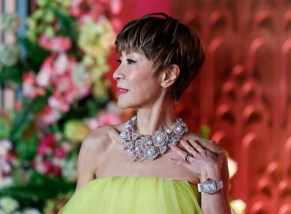 Michelle Yeoh arrives on the red carpet at the Wicked: For Good! New York Premiere at David Geffen Hall, Lincoln Center on Monday, November 17, 2025 in New York City  NYP20251117124 JOHNxANGELILLO