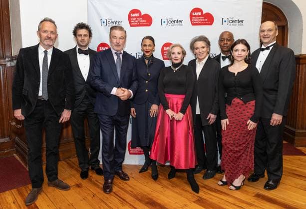 November 17, 2025, Bronx, New York, USA: John Benjamin Hickey, Luke Kirby, Alec Baldwin, Nicole Ari Parker, J. Smith-Cameron, Charles Busch, Ella Stiller and Scott Wittman attend staged reading of All About Eve at The Sanctuary at St. Paul & St. Andrew Church in New York, NY on November 17, 2025 to benefit Center at West Park to save West Park Presbyterian Church. Bronx USA - ZUMAr339 20251117_znp_r339_058 Copyright: xLevxRadinx