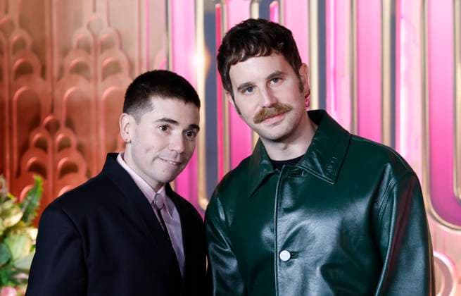 Noah Galvin and Ben Platt arrive on the red carpet at the Wicked: For Good! New York Premiere at David Geffen Hall, Lincoln Center on Monday, November 17, 2025 in New York City  NYP20251117157 JOHNxANGELILLO