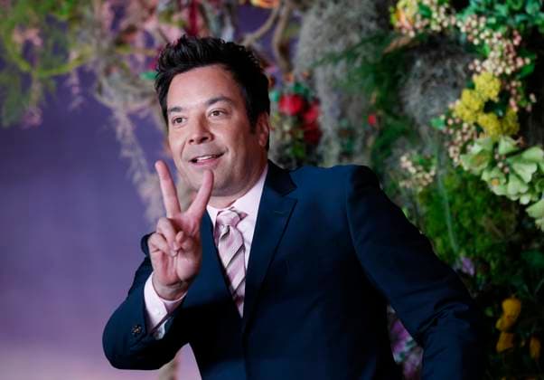 Jimmy Fallon arrives on the red carpet at the Wicked: For Good! New York Premiere at David Geffen Hall, Lincoln Center on Monday, November 17, 2025 in New York City  NYP20251117125 JOHNxANGELILLO