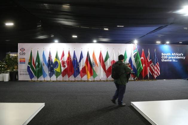 JOHANNESBURG, SOUTH AFRICA - NOVEMBER 17: An interior view of the Nasrec Expo Centre on November 17, 2025 in Johannesburg, South Africa. South Africa held a media briefing at the Nasrec Expo Centre in Johannesburg to provide an update on preparations for the G20 Leaders Summit on Monday. The G20 Leaders Summit is scheduled for Nov. 22 and 23 in Johannesburg.  Copyright: xChinaxNewsxServicex 111604477560