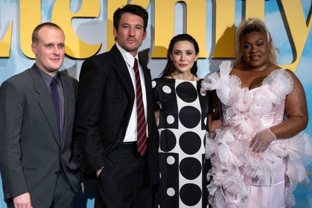 Eternity UK Premiere - Arrivals John Early, Miles Teller, Elizabeth Olsen and Da Vine Joy Randolph attend the Eternity UK Premiere at The Cinema In The Power Station, Credit:Lounis Tiar Avalon United Kingdom, London, Battersea  Copyright: xLounisxTiarx xAvalonx 1053016413