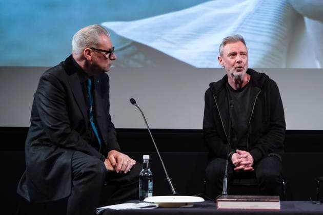 Mark Kermode and John Simm on stage at Mark Kermode in 3D on Monday 17 November 2025 Mark Kermode and John Simm on stage at Mark Kermode in 3D on Monday 17 November 2025 at BFI Southbank, London. ., Credit:Julie Edwards Avalon  Copyright: xJuliexEdwardsx xAvalonx 1053015414