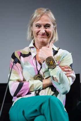 Caroline Goodall on stage at Mark Kermode in 3D on Monday 17 November 2025 Caroline Goodall on stage at Mark Kermode in 3D on Monday 17 November 2025 at BFI Southbank, London. ., Credit:Julie Edwards Avalon  Copyright: xJuliexEdwardsx xAvalonx 1053015474