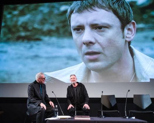 Mark Kermode and John Simm on stage at Mark Kermode in 3D on Monday 17 November 2025 Mark Kermode and John Simm on stage at Mark Kermode in 3D on Monday 17 November 2025 at BFI Southbank, London. ., Credit:Julie Edwards Avalon  Copyright: xJuliexEdwardsx xAvalonx 1053015664