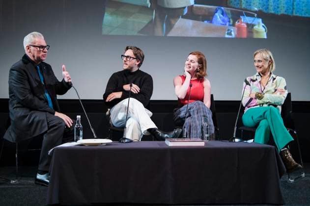 iMark Kermode, Jack Howard, Hannah Onslow and Caroline Goodall in the talk show Mark Kermode Live in 3D at BFI Southbank London, 17 11 2025 Foto:xJ.xEdwardsx xFuturexImagex kermode_5101