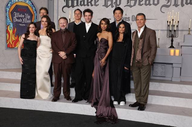 Los Angeles Premiere Of Netflix s Wake Up Dead Man: A Knives Out Mystery 17 November 2025 . Los Angeles, California - Cailee Spaeny, Mila Kunis, Rian Johnson, Josh O Connor, Kerry Washington, Bela Bajaria, Josh Brolin, Ram Bergman, Ori Marmur and Dan Lin At Los Angeles Premiere Of Netflix s Wake Up Dead Man: A Knives Out Mystery held at The Academy Museum of Motion Pictures in Los Angeles., Credit:Sadou Faye Avalon United States, CA, Los Angeles, Academy Museum of Motion Pictures  Copyright: xSadouxFayex xAvalonx 1053062705
