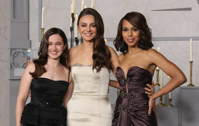 Los Angeles Premiere Of Netflix s Wake Up Dead Man: A Knives Out Mystery 17 November 2025 . Los Angeles, California - Cailee Spaeny, Mila Kunis and Kerry Washington At Los Angeles Premiere Of Netflix s Wake Up Dead Man: A Knives Out Mystery held at The Academy Museum of Motion Pictures in Los Angeles., Credit:Sadou Faye Avalon United States, CA, Los Angeles, Academy Museum of Motion Pictures  Copyright: xSadouxFayex xAvalonx 1053062859
