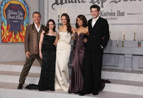 Los Angeles Premiere Of Netflix s Wake Up Dead Man: A Knives Out Mystery 17 November 2025 . Los Angeles, California - Josh Brolin, Cailee Spaeny, Mila Kunis, Kerry Washington and Josh O Connor At Los Angeles Premiere Of Netflix s Wake Up Dead Man: A Knives Out Mystery held at The Academy Museum of Motion Pictures in Los Angeles., Credit:Sadou Faye Avalon United States, CA, Los Angeles, Academy Museum of Motion Pictures  Copyright: xSadouxFayex xAvalonx 1053062895