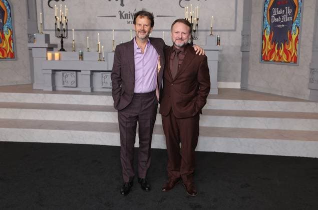 Los Angeles Premiere Of Netflix s Wake Up Dead Man: A Knives Out Mystery 17 November 2025 . Los Angeles, California - Ram Bergman, Rian Johnson At Los Angeles Premiere Of Netflix s Wake Up Dead Man: A Knives Out Mystery held at The Academy Museum of Motion Pictures in Los Angeles., Credit:Sadou Faye Avalon United States, CA, Los Angeles, Academy Museum of Motion Pictures  Copyright: xSadouxFayex xAvalonx 1053063928