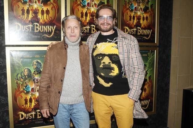 Dust Bunny New York Special Screening Dust Bunny New York Special Screening Held at Alamo Drafthouse Brooklyn New York Featuring: Mads Mikkelsen, Bryan Fuller Where: New York, New York, United States When: 17 Nov 2025 Credit: Udo Salters WENN New York New York United States Copyright: xUdoxSalters WENNx wenn40794407 DS7x wenn40794407