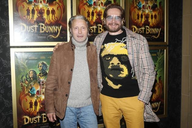 Dust Bunny New York Special Screening Dust Bunny New York Special Screening Held at Alamo Drafthouse Brooklyn New York Featuring: Mads Mikkelsen, Bryan Fuller Where: New York, New York, United States When: 17 Nov 2025 Credit: Udo Salters WENN New York New York United States Copyright: xUdoxSalters WENNx wenn40794408 DS7x wenn40794408