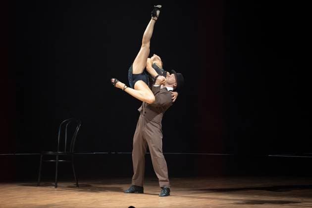 Lets DanceLive The Tour 2025 Fabian Hambüchen and Anastasia Maruster at the live show Lets Dance on 17 11 2025 in the Festhalle Frankfurt Frankfurt Festhalle Hessen