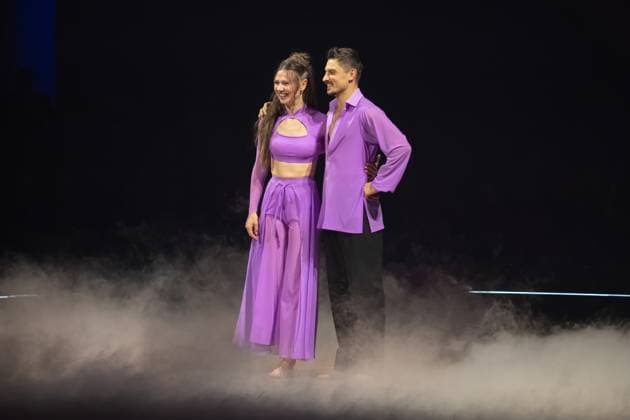 Lets DanceLive The Tour 2025 Ann Kathrin Bendixen and Zsolt Sándor Cseke at the live show Lets Dance on 17 11 2025 in the Festhalle Frankfurt Frankfurt Festhalle Hessen