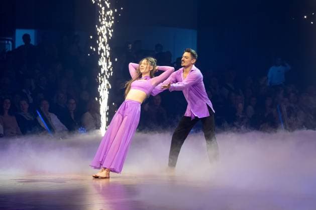 Lets DanceLive The Tour 2025 Ann Kathrin Bendixen and Zsolt Sándor Cseke at the live show Lets Dance on 17 11 2025 in the Festhalle Frankfurt Frankfurt Festhalle Hessen
