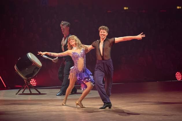 Lets DanceLive The Tour 2025 Ella Endlich and Valentin Lusin at the live show Lets Dance on 17 11 2025 in the Festhalle Frankfurt Frankfurt Festhalle Hessen