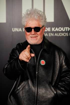 Premiere of The Voice of Hind Director Pedro Almodovar poses on the red carpet for the film The Voice of Hind, at the Palacio de la Prensa, Nov. 18, 2025, in Madrid Spain The film tells the harrowing tale of a six-year-old Palestinian girl trapped in a car under fire in Gaza, while the Red Crescent tries to rescue her, trapped in a car under fire in Gaza, while the Red Crescent tries to rescue her The film focuses on the drama of the calls for help and the helplessness of those who try to help her, without showing explicit violence 18 NOVEMBER 2025 PREMIERE FILM PRESENTATION CINEMA GAZA Madrid Madrid Spain  Copyright: xMateoxLanzuelax 7109687