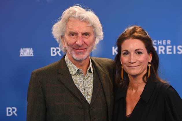 Rufus BECK Actor with partner Julia WUESTENFELD Bavarian Art Award 2025 on 18 11 2025 at Bergson Kunstkraftwerk in Munich