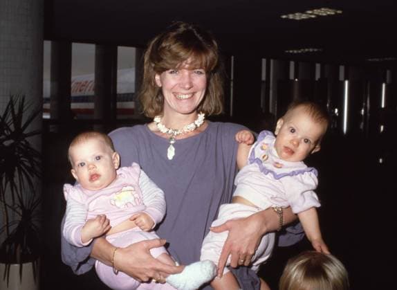 Debby Boone with twin girls Gabrielle Monserrate Ferrer & Dustin Boone Ferrer . Record Date Not Recorded. Copyright: xRalphxDominguez MediaPunchx
