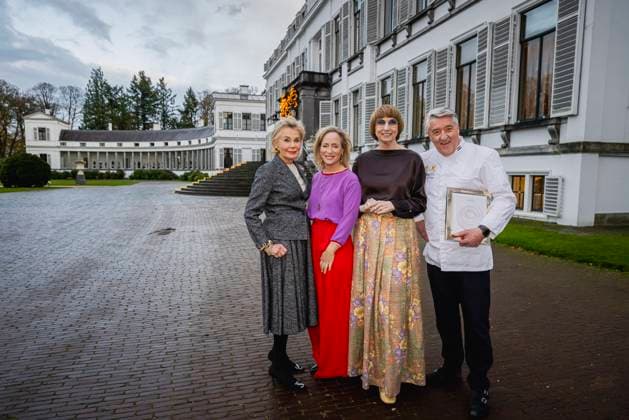 18-11-2025 Baarn Princess Margarita with Robert van Beckhoven, Maya Meijer and Nicole Uniquole attended the opening of the exhibition Taste of Soestdijk (Smaak van Soestdijk ), A Journey Through the Royal Kitchen, about the Royal kitchen at palace Soestdijk in Baarn. Â  Copyright: xPPEx