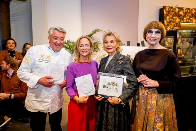 18-11-2025 Baarn Princess Margarita with Robert van Beckhoven, Maya Meijer and Nicole Uniquole attended the opening of the exhibition Taste of Soestdijk (Smaak van Soestdijk ), A Journey Through the Royal Kitchen, about the Royal kitchen at palace Soestdijk in Baarn. Â  Copyright: xPPEx
