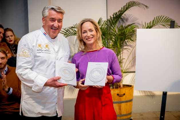 18-11-2025 Baarn Princess Margarita with Robert van Beckhoven attended the opening of the exhibition Taste of Soestdijk (Smaak van Soestdijk ), A Journey Through the Royal Kitchen, about the Royal kitchen at palace Soestdijk in Baarn. Â  Copyright: xPPEx