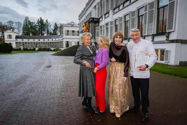 18-11-2025 Baarn Princess Margarita with Robert van Beckhoven, Maya Meijer and Nicole Uniquole attended the opening of the exhibition Taste of Soestdijk (Smaak van Soestdijk ), A Journey Through the Royal Kitchen, about the Royal kitchen at palace Soestdijk in Baarn. Â  Copyright: xPPEx