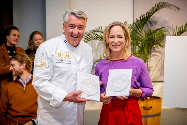 18-11-2025 Baarn Princess Margarita with Robert van Beckhoven attended the opening of the exhibition Taste of Soestdijk (Smaak van Soestdijk ), A Journey Through the Royal Kitchen, about the Royal kitchen at palace Soestdijk in Baarn. Â  Copyright: xPPEx