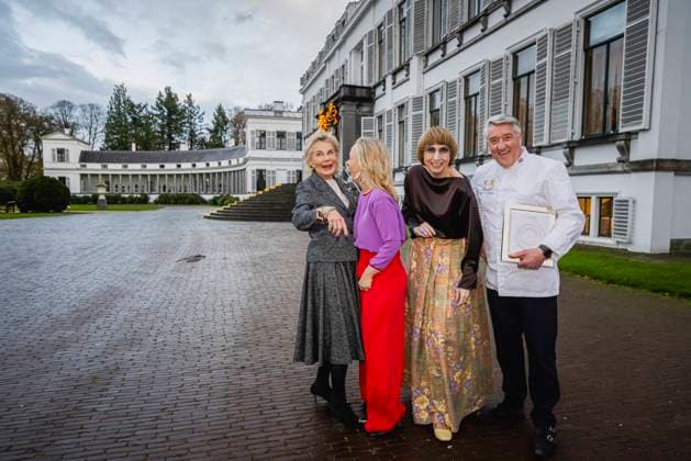 18-11-2025 Baarn Princess Margarita with Robert van Beckhoven, Maya Meijer and Nicole Uniquole attended the opening of the exhibition Taste of Soestdijk (Smaak van Soestdijk ), A Journey Through the Royal Kitchen, about the Royal kitchen at palace Soestdijk in Baarn. Â  Copyright: xPPEx