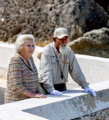 18-11-2025 Antillen Princess Beatrix, patron of the Dutch Caribbean Nature Alliance (DCNA), visited Washington Slagbaai National Park and the Jantje Beton playground and Tera Barra on the 1st day of the 2 day visit to Bonaire. Â  Copyright: xPPEx