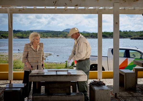 18-11-2025 Antillen Princess Beatrix, patron of the Dutch Caribbean Nature Alliance (DCNA), visited Washington Slagbaai National Park and the Jantje Beton playground and Tera Barra on the 1st day of the 2 day visit to Bonaire. Â  Copyright: xPPEx