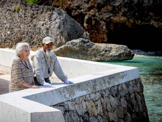 18-11-2025 Antillen Princess Beatrix, patron of the Dutch Caribbean Nature Alliance (DCNA), visited Washington Slagbaai National Park and the Jantje Beton playground and Tera Barra on the 1st day of the 2 day visit to Bonaire. Â  Copyright: xPPEx