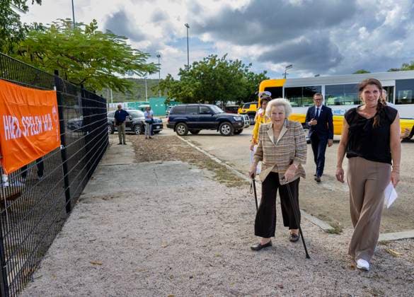 18-11-2025 Antillen Princess Beatrix, patron of the Dutch Caribbean Nature Alliance (DCNA), visited Washington Slagbaai National Park and the Jantje Beton playground and Tera Barra on the 1st day of the 2 day visit to Bonaire. Â  Copyright: xPPEx