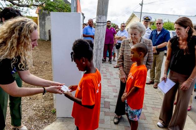 18-11-2025 Antillen Princess Beatrix, patron of the Dutch Caribbean Nature Alliance (DCNA), visited Washington Slagbaai National Park and the Jantje Beton playground and Tera Barra on the 1st day of the 2 day visit to Bonaire. Â  Copyright: xPPEx