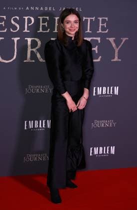 London Premiere of Desperate Journey at Odeon Luxe Leicester Square in London, UK - 18 Nov 2025 Anna Mawn attends the London Premiere of Desperate Journey at Odeon Luxe Leicester Square. London United Kingdom Copyright: xFredxDuvalx xSOPAxImagesx FD_Desperate_Journey_03
